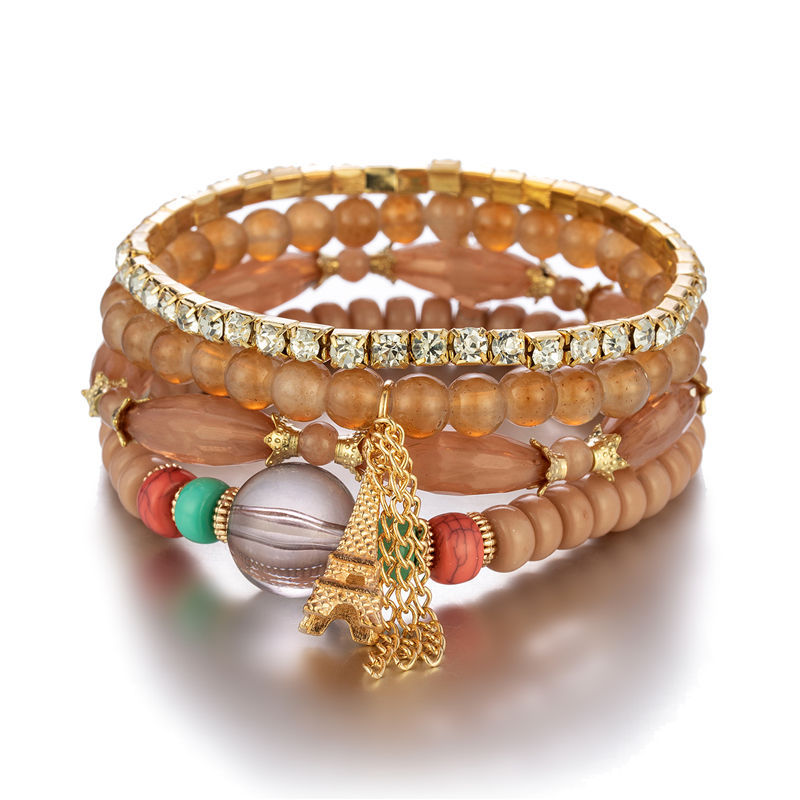 Bohemian Style Multi-Layer Beaded Bracelet Jewelry Wholesale 1 pieces